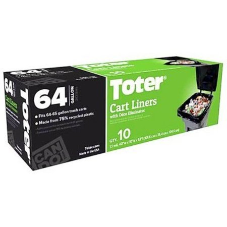TOTERORPORATED 10CT 64GAL Cart Liner GB064-R1000